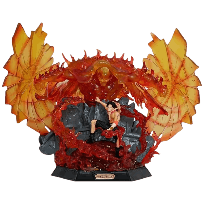 Figurine Barbe Blanche seisme incandescent One Piece - face