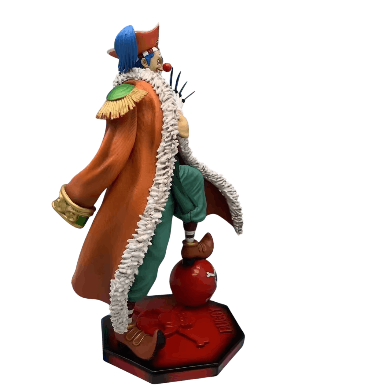 Figurine Buggy Empereur One Piece - vue de profil