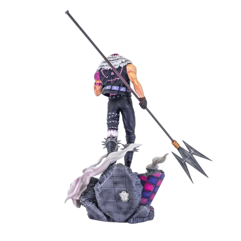 Figurine One Piece Charlotte Katakuri 44 cm vue de dos avec écharpe de fourrure