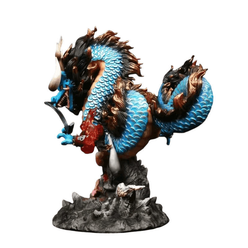 Figurine lumineuse Kaido dragon azur One Piece - details