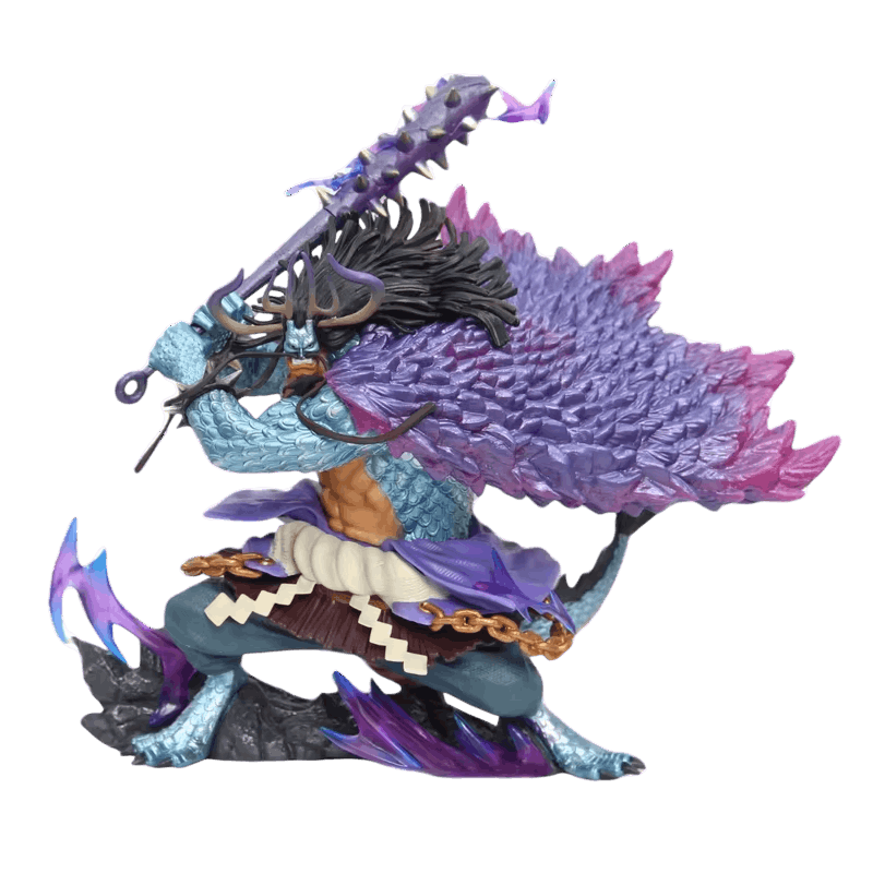 Figurine Kaido forme hybride dragon One Piece - face