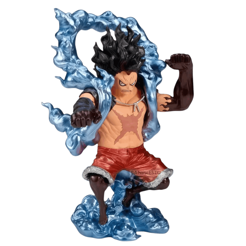 Figurine Luffy Gear 4 Snakeman volutes de Haki bleu - One Piece