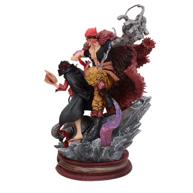 Figurine Luffy Kid Law trois capitaines One Piece - profil