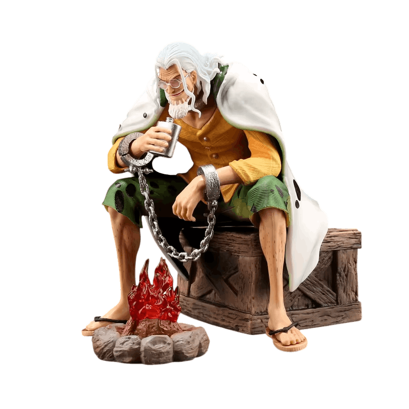 Figurine Silvers Rayleigh feu de camp One Piece - face