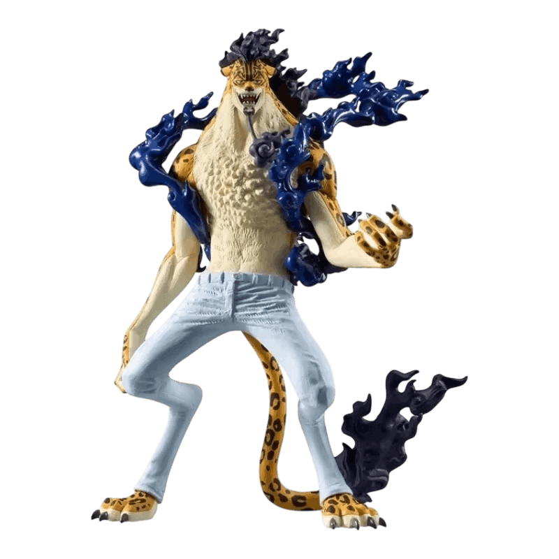 Figurine Rob Lucci forme leopard One Piece - face
