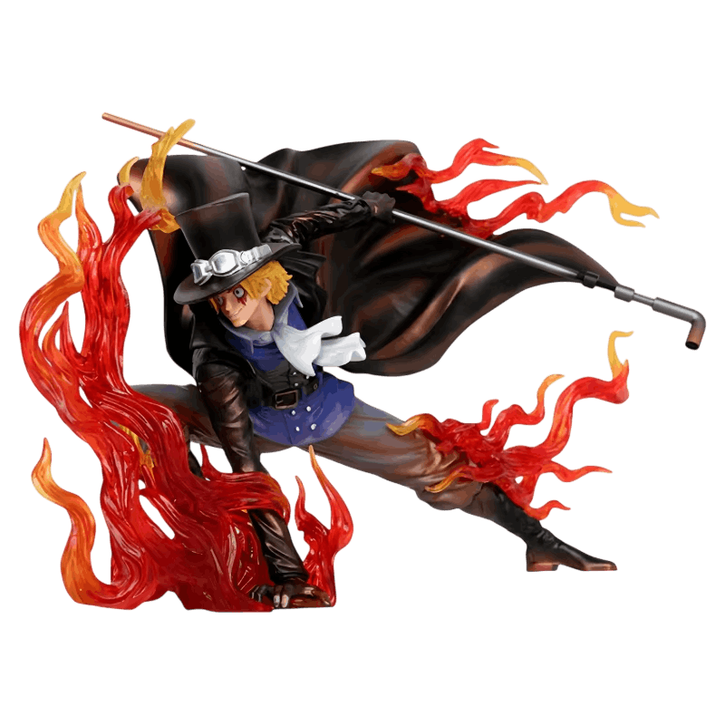 Figurine Sabo poing de flamme One Piece - face