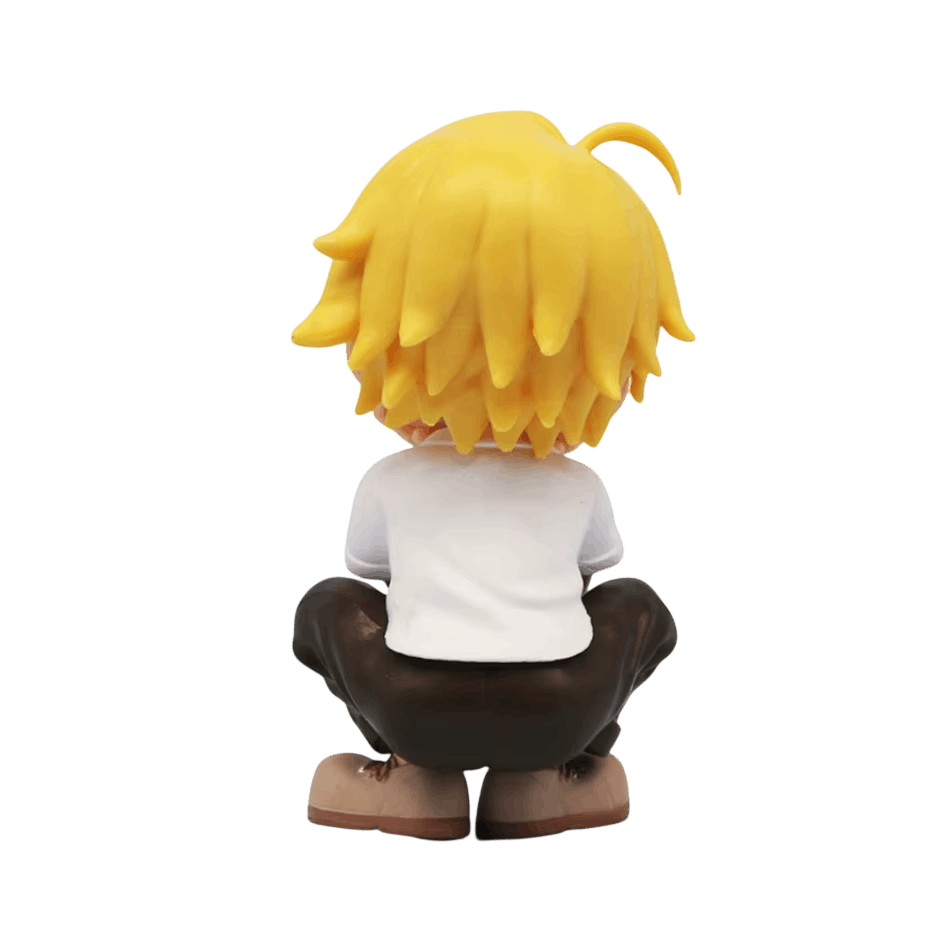 Figurine chibi Sanji assis - vue arrière
