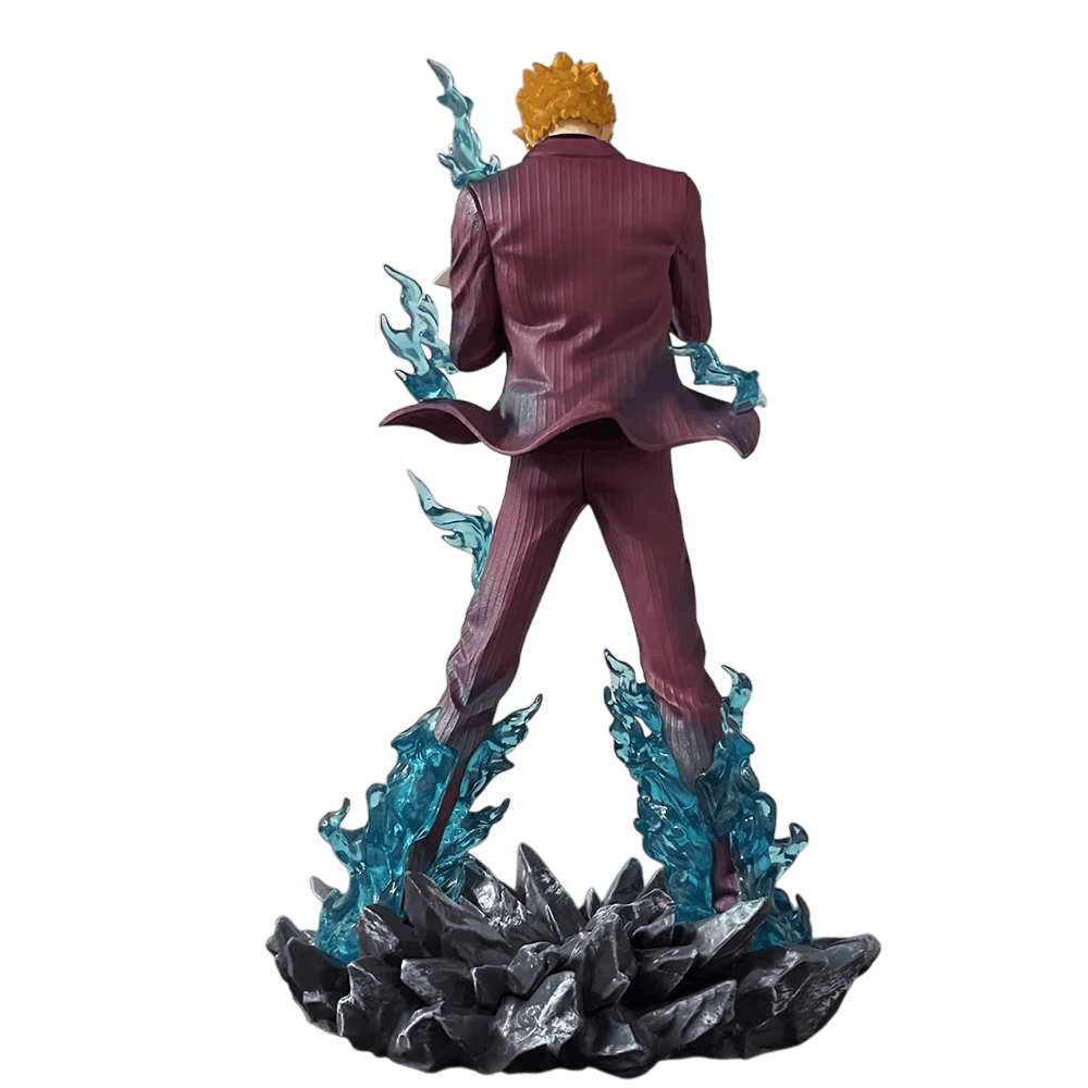 Figurine Sanji vue de profil costume bordeaux - One Piece