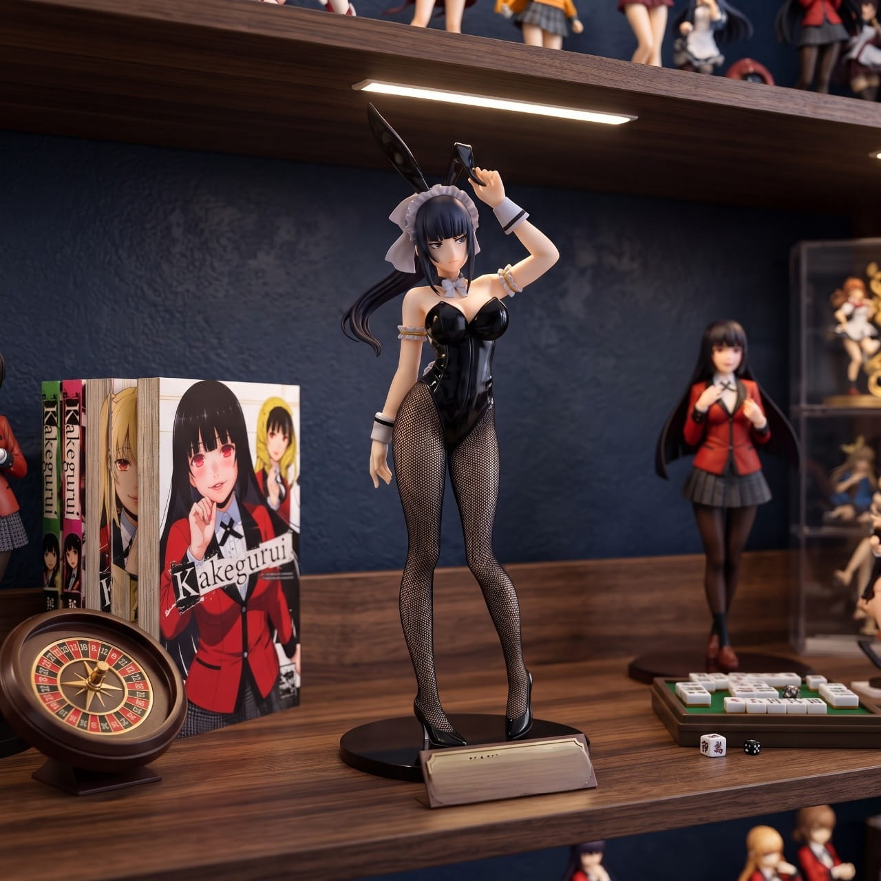Figurine Narberal Gamma bunny girl Overlord exposée sur une étagère (décor non inclus)