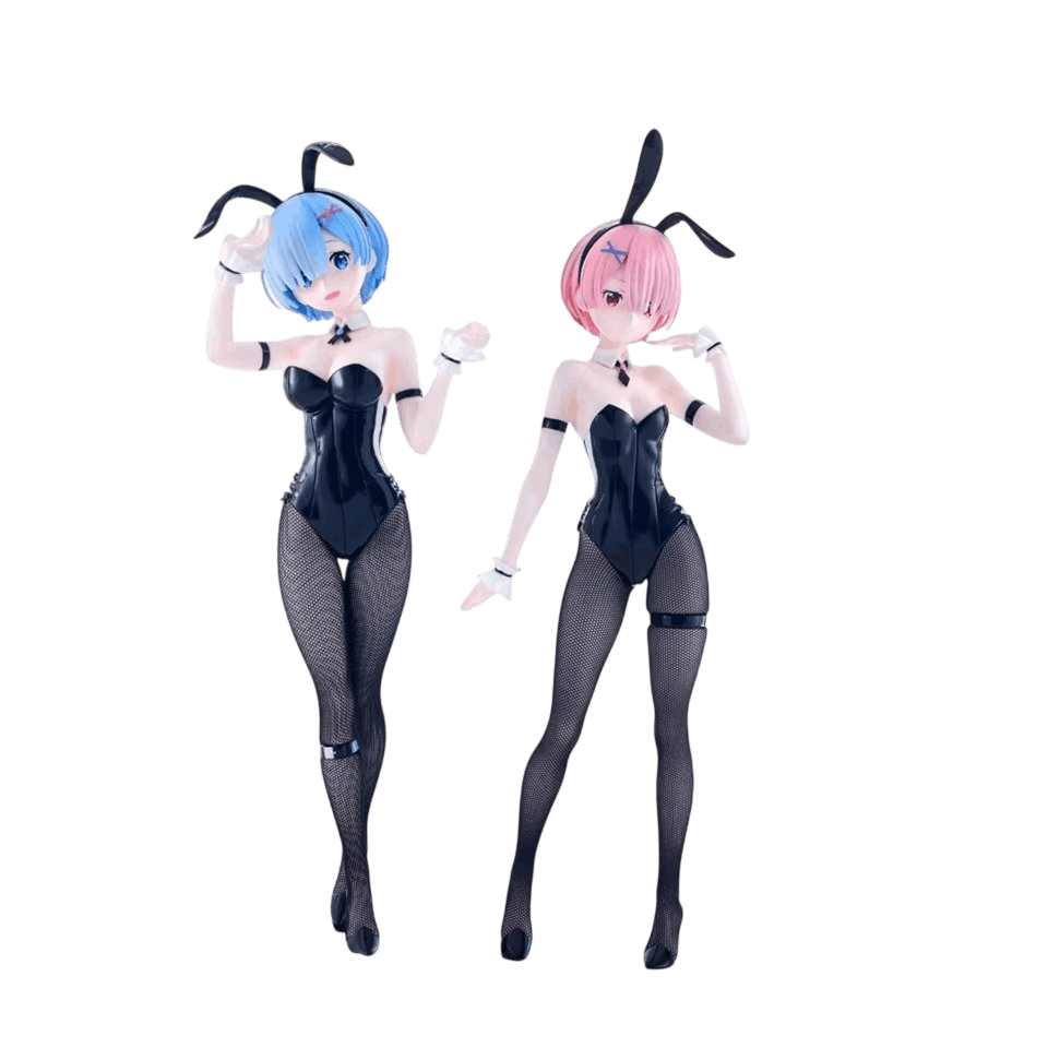 Figurines Rem et Ram bunny girl Re:Zero - les deux jumelles