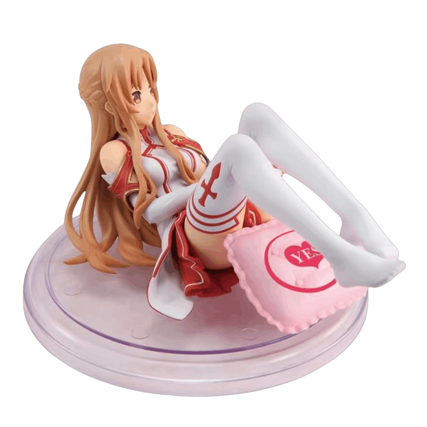Figurine Asuna Yuuki Sword Art Online - profil et coussin