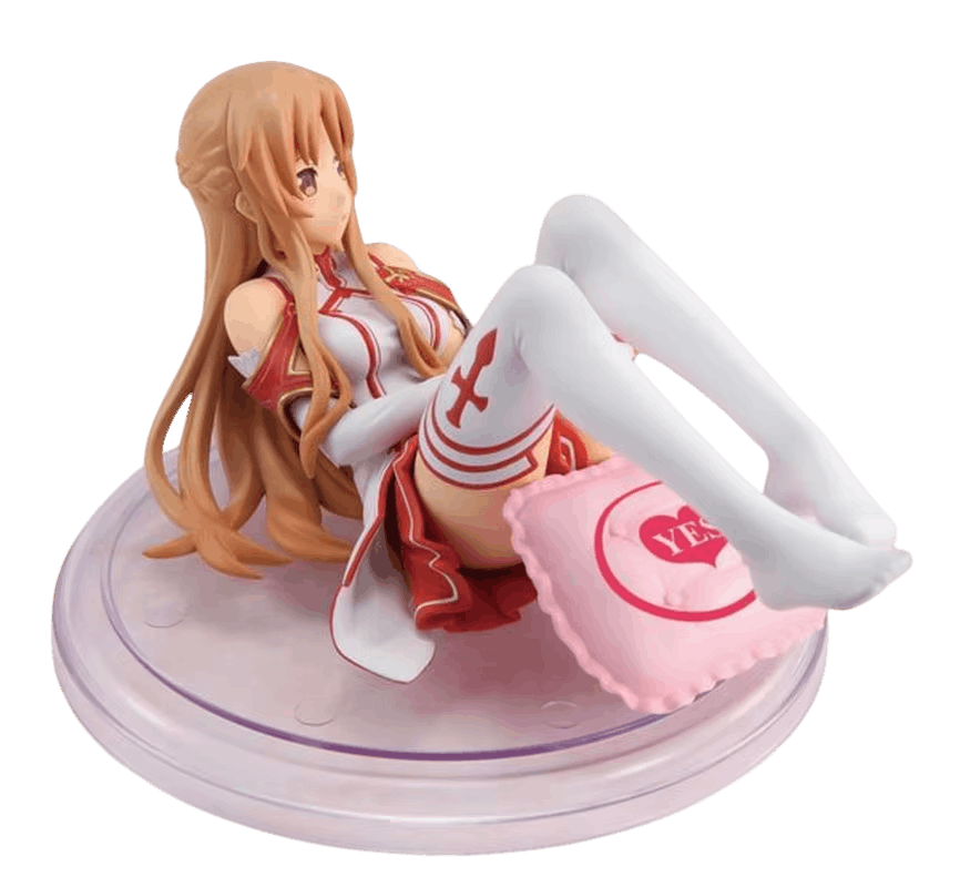 Figurine Asuna Yuuki Sword Art Online - profil et coussin