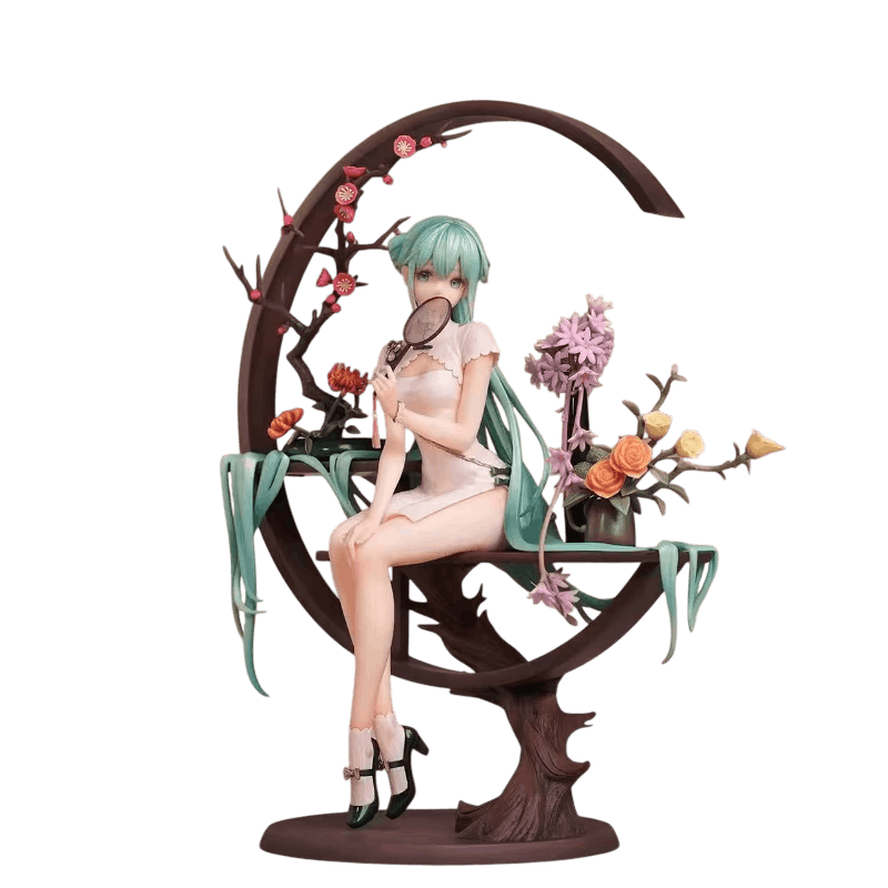 Figurine Hatsune Miku en qipao Vocaloid - face