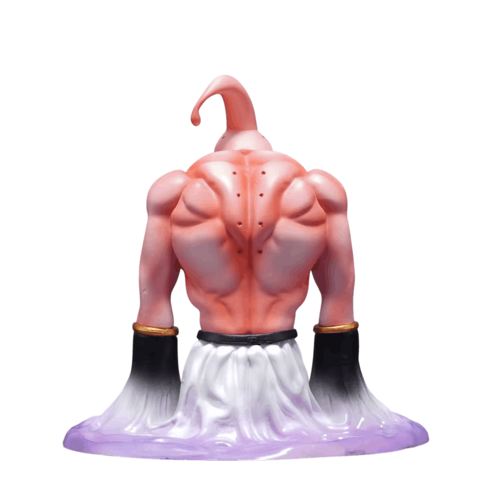 Buste Super Buu socle vapeur translucide détails