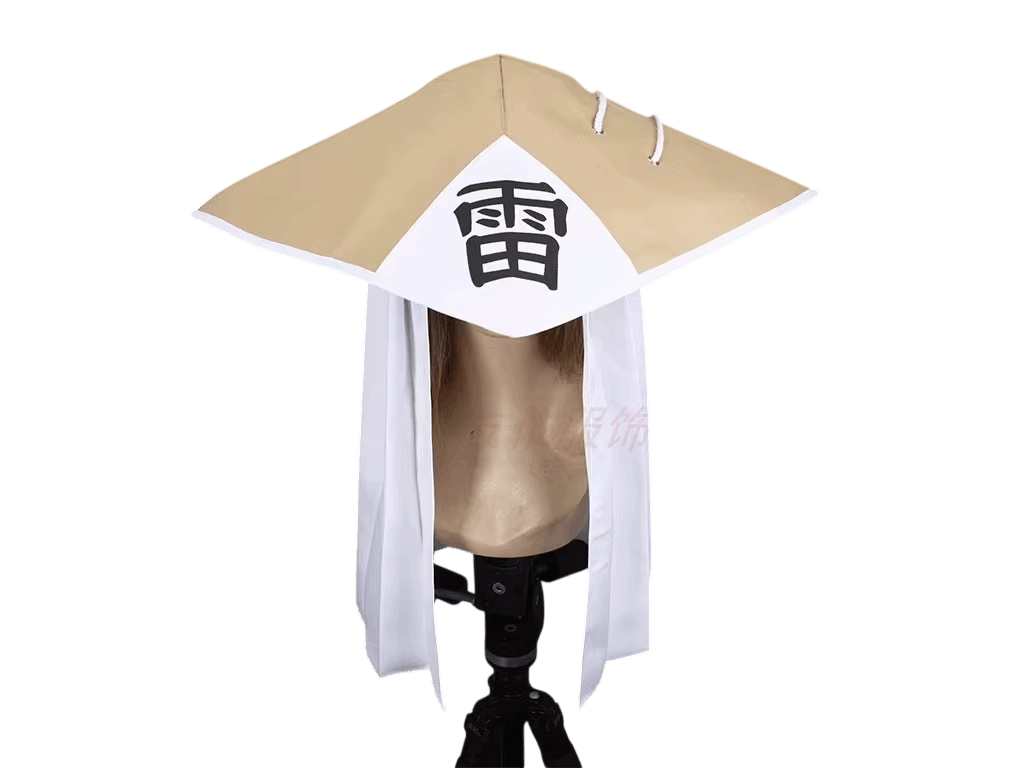 Chapeau de Kage Naruto – Raikage ou Tsuchikage (Polyester) — Raikage — Foudre (beige)