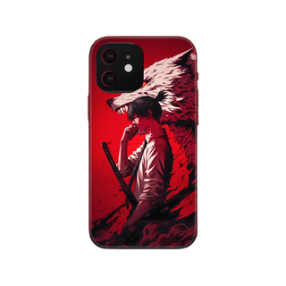 Chainsaw Man iPhone Case - Aki and the Fox Devil (Frosted Silicone)