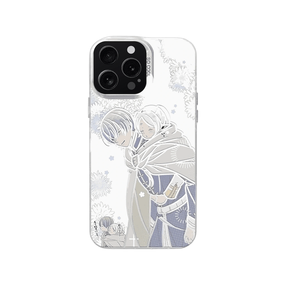 Coque iPhone Frieren – Himmel porte Frieren, dominante blanc bleuté