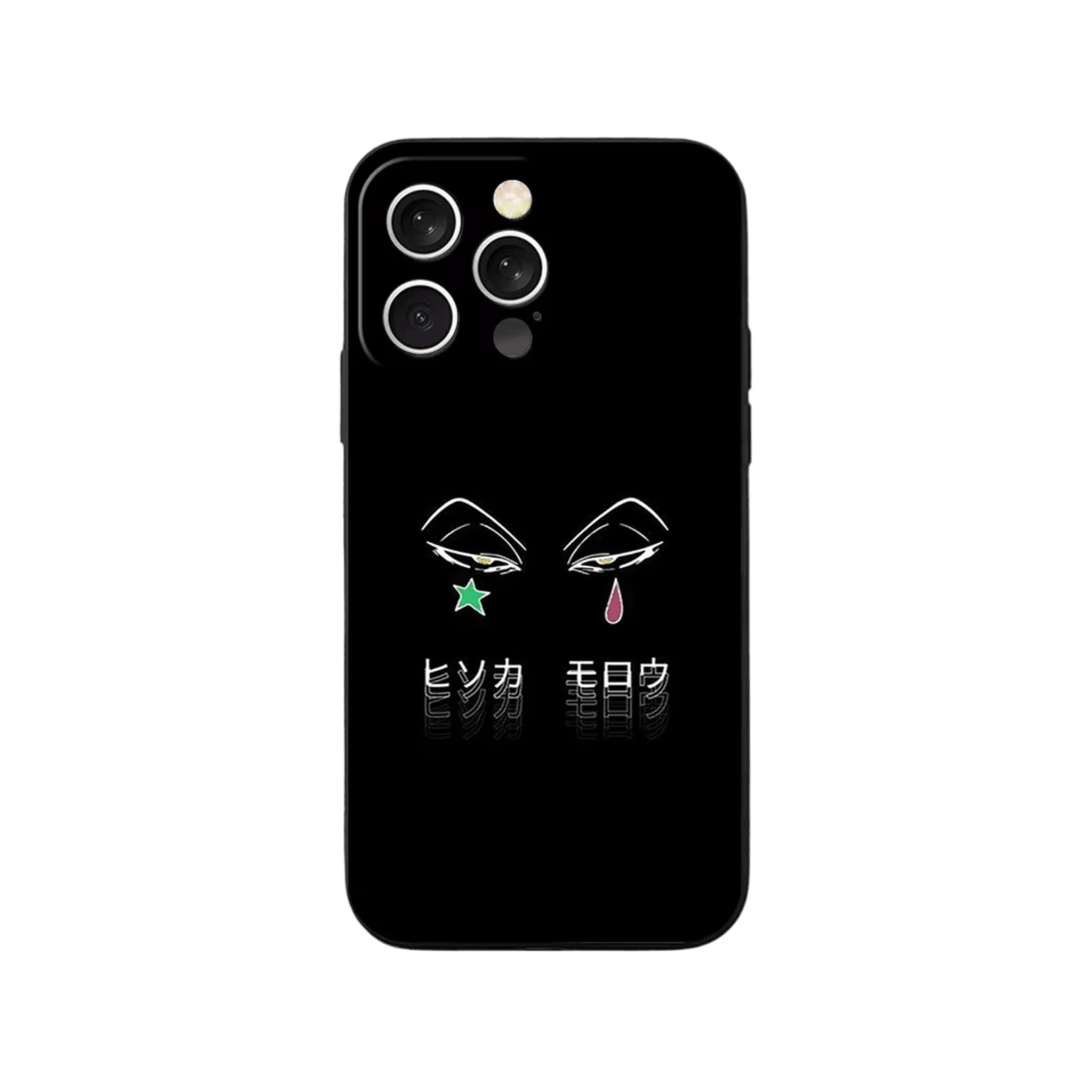 Coque iPhone Hunter x Hunter – Hisoka, l'Étoile et la Larme, dominante noir