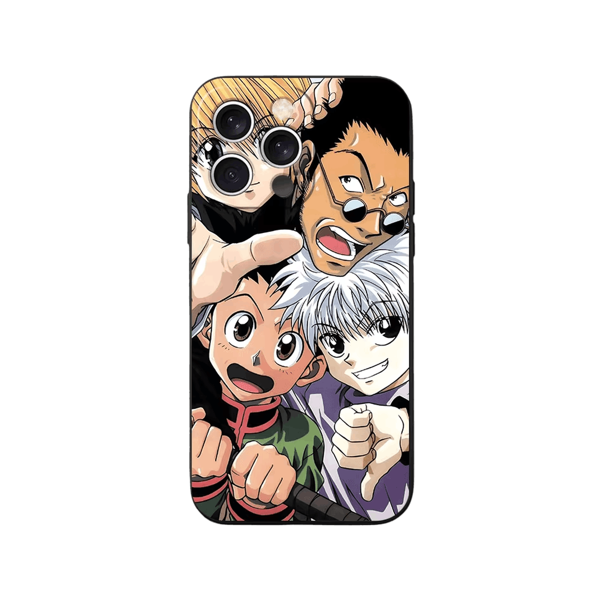 Coque iPhone Hunter x Hunter – Les Quatre Amis, dominante multicolore