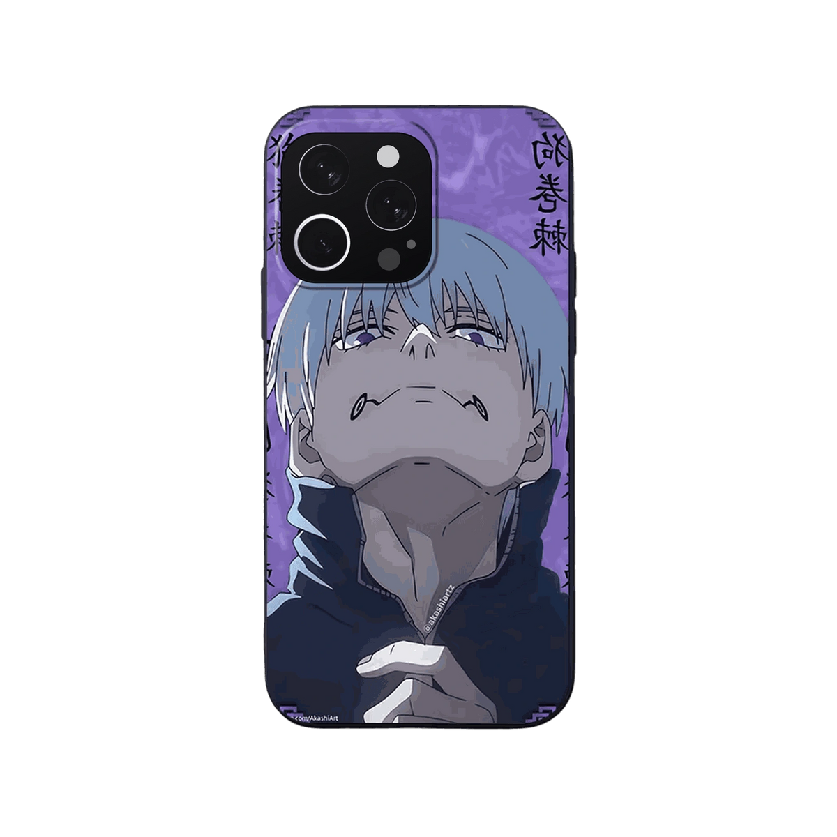 Coque iPhone Jujutsu Kaisen – Inumaki, Fond Violet, dominante violet