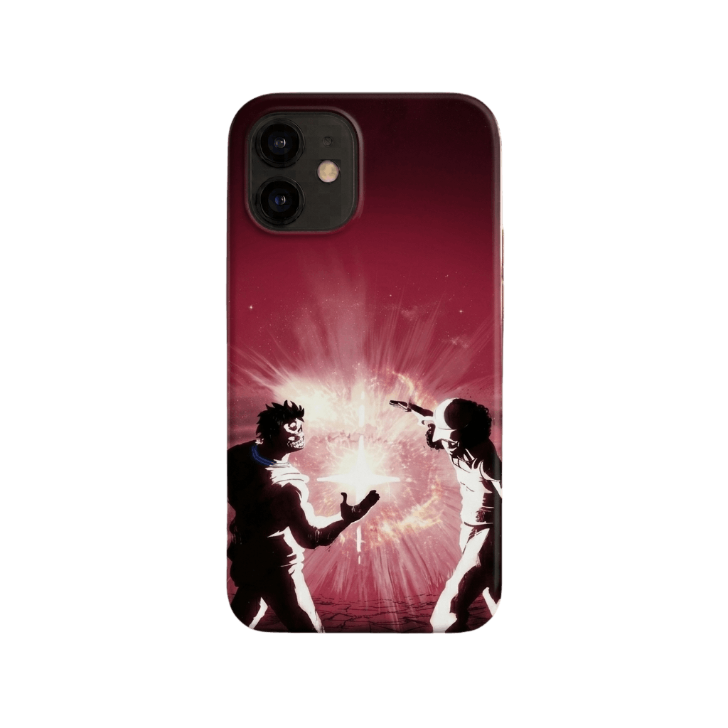 Coque iPhone One Piece Aokiji et Garp silicone givré