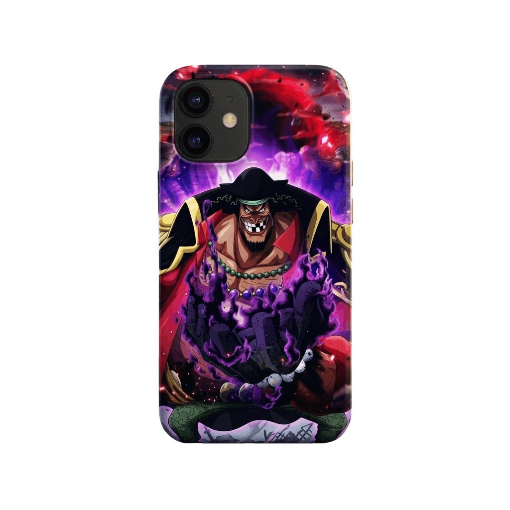 Coque iPhone One Piece Barbe Noire silicone givré