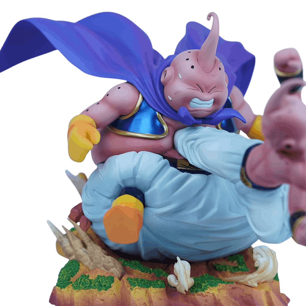 Diorama Buu Dragon Ball Z détails du socle rocheux