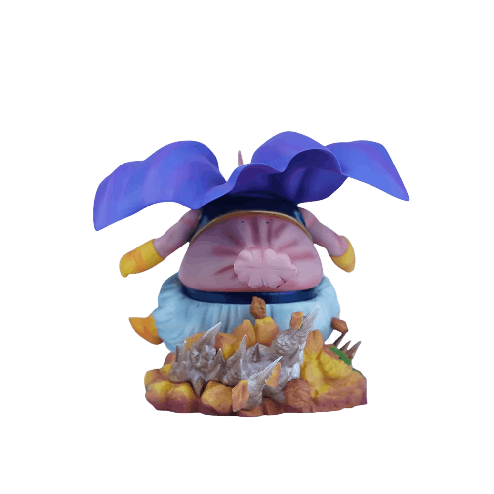 Figurine Kid Buu attaque Majin Buu détails de la scène