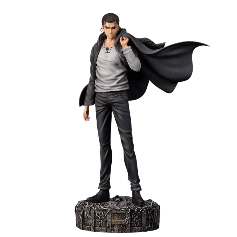 Figurine Eren Jäger tête alternative cheveux attachés - Attaque des Titans