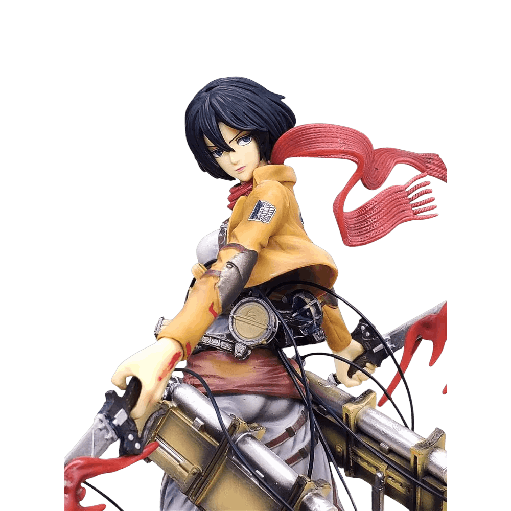 Figurine Mikasa Ackerman combat Attaque des Titans - details