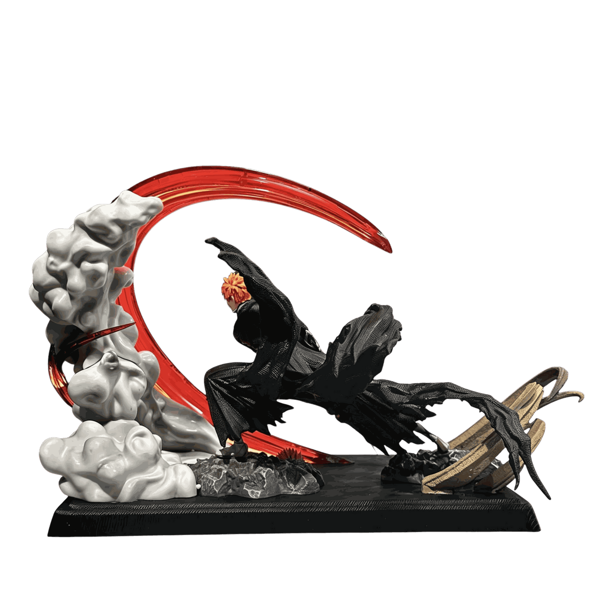 Figurine diorama Ichigo Bankai Getsuga Tensho vue de profil - Bleach