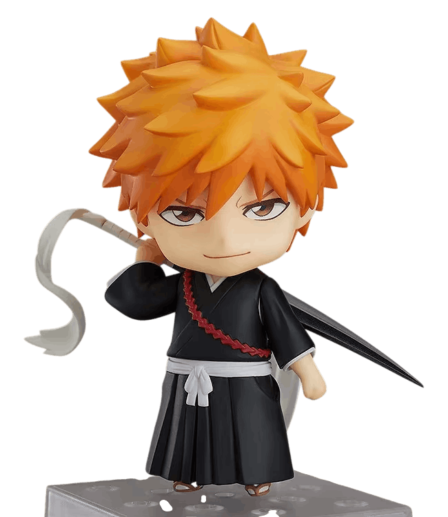 Figurine chibi Ichigo Kurosaki Bleach, Zangetsu sur l'épaule - trois quarts