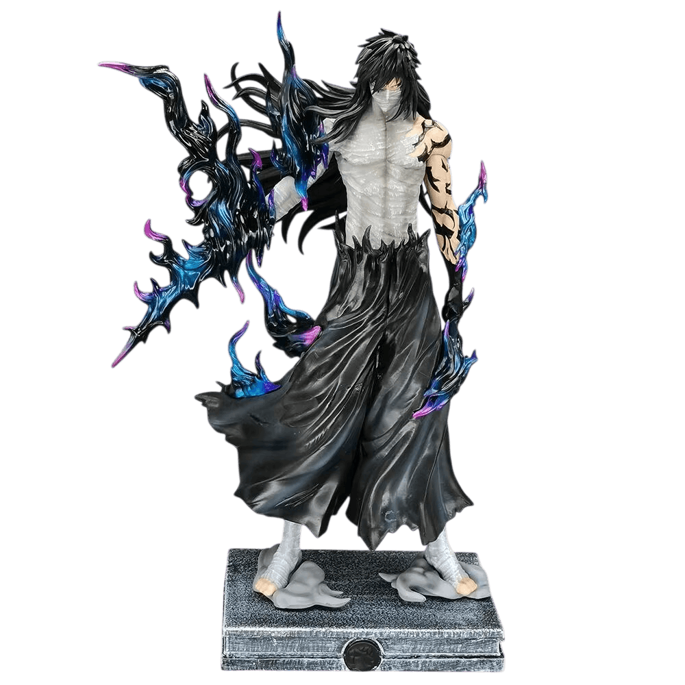 Figurine Ichigo Mugetsu flammes noires Bleach - face