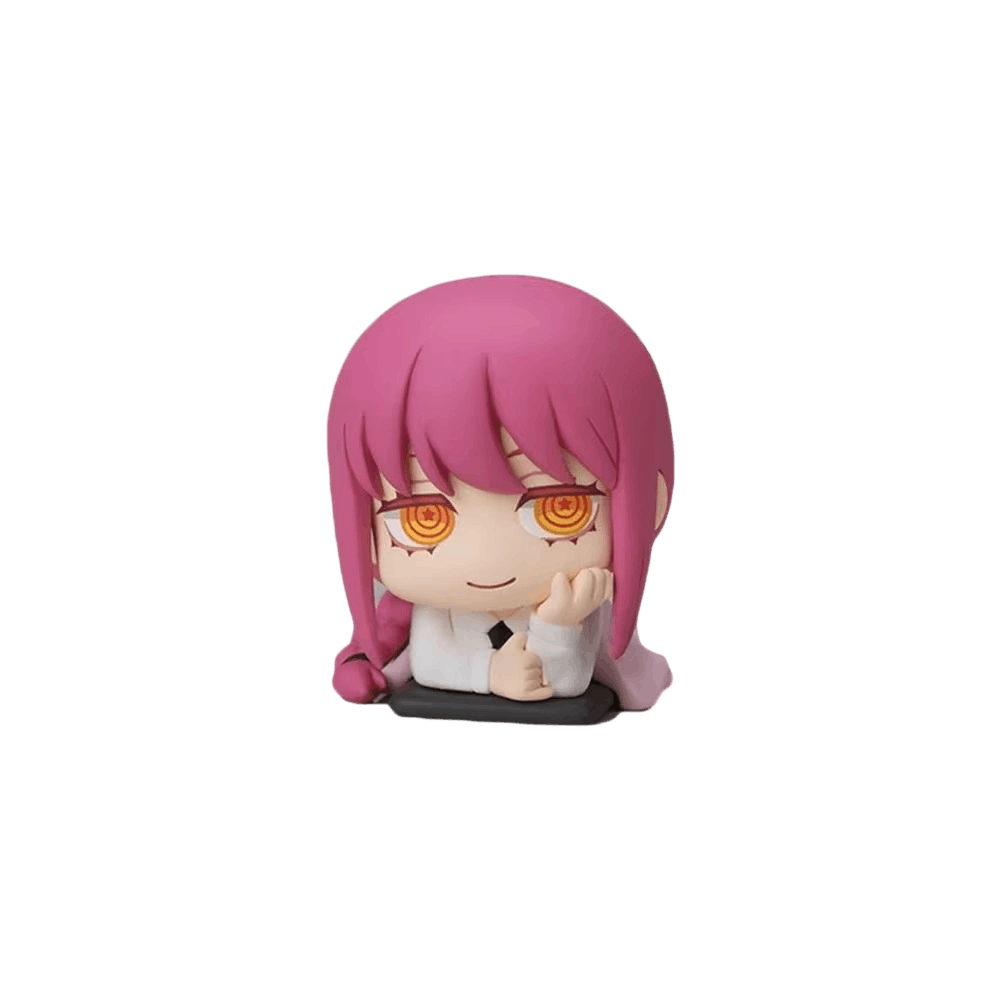 Figurine chibi Makima de Chainsaw Man accoudée - face