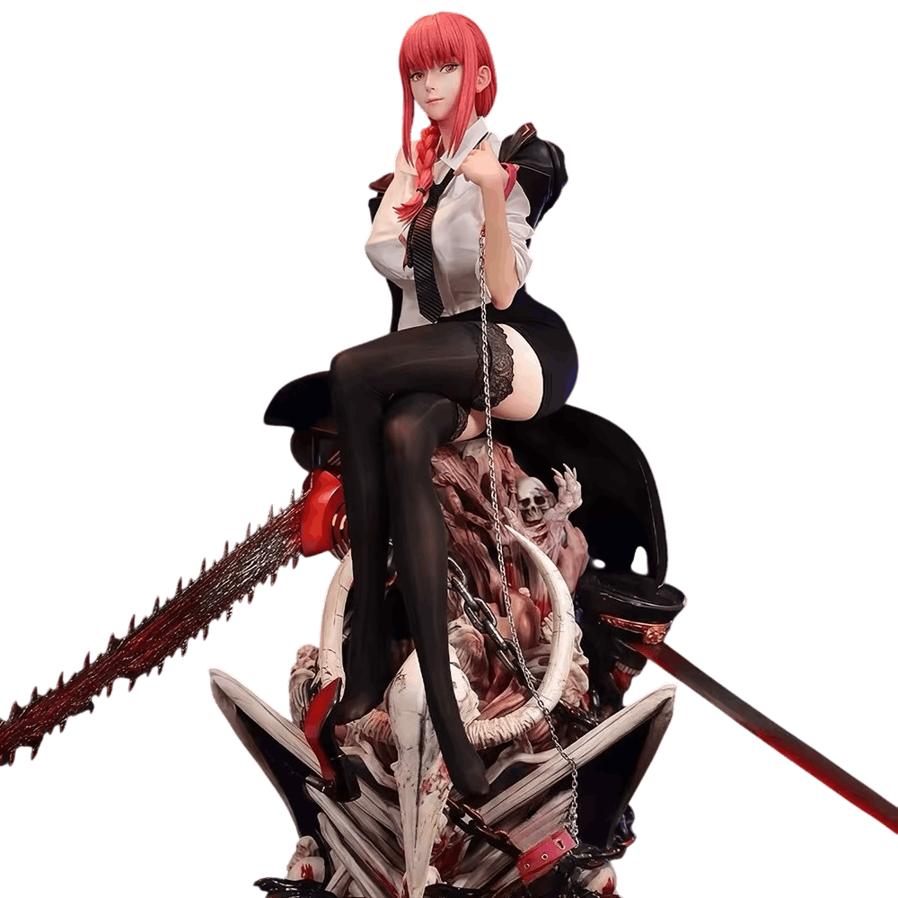 Figurine Makima trone Chainsaw Man - face