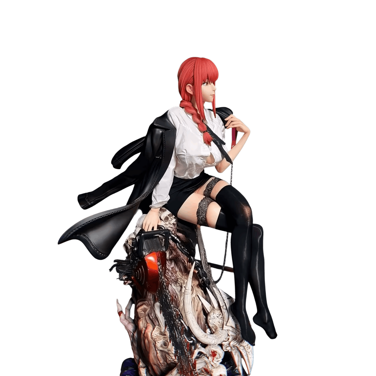 Figurine Makima trone Chainsaw Man - profil