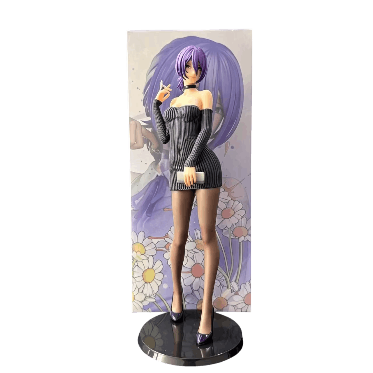 Figurine Reze robe de soirée Chainsaw Man - face et panneau décoratif