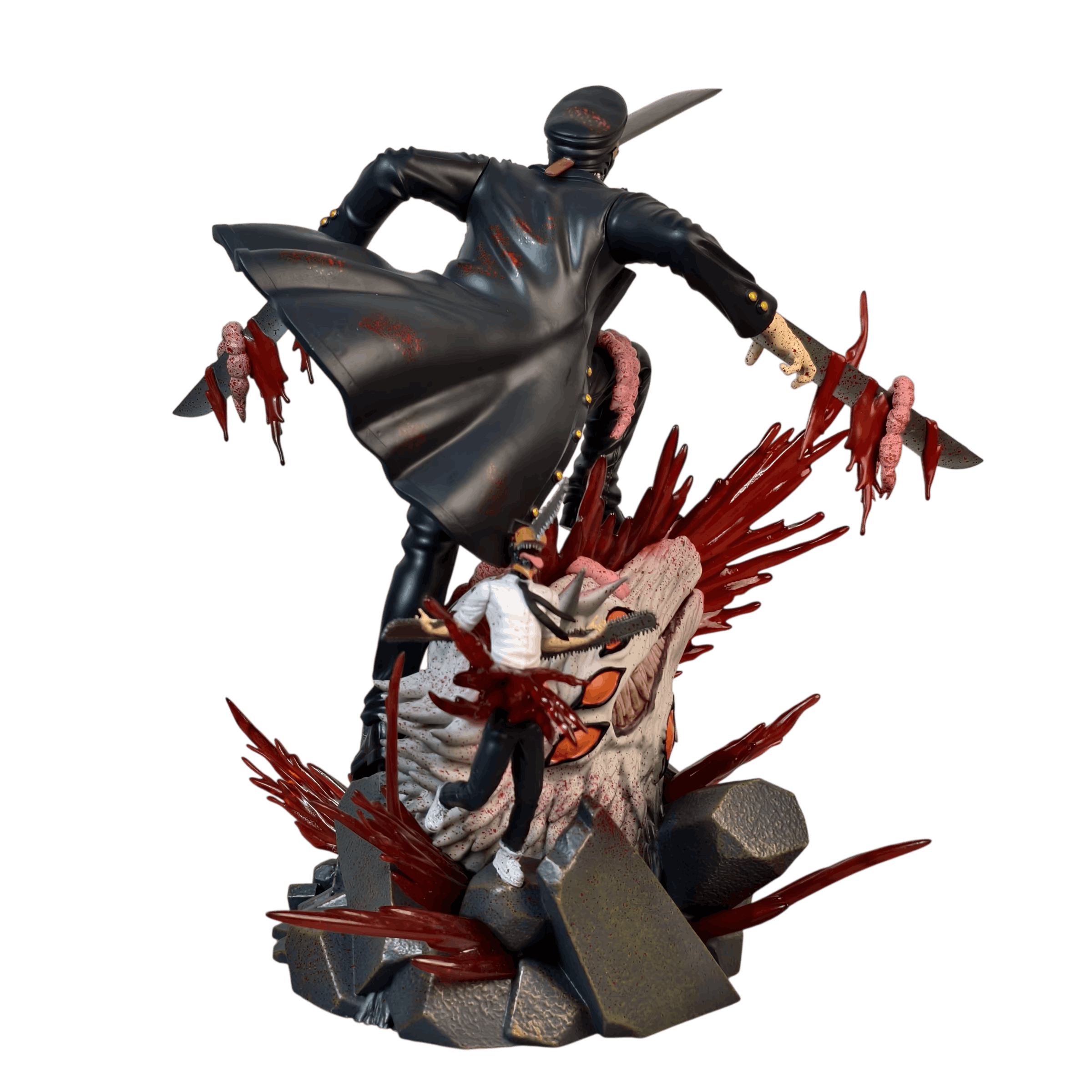 Figurine Samurai Sword vue arrière manteau flottant - Chainsaw Man