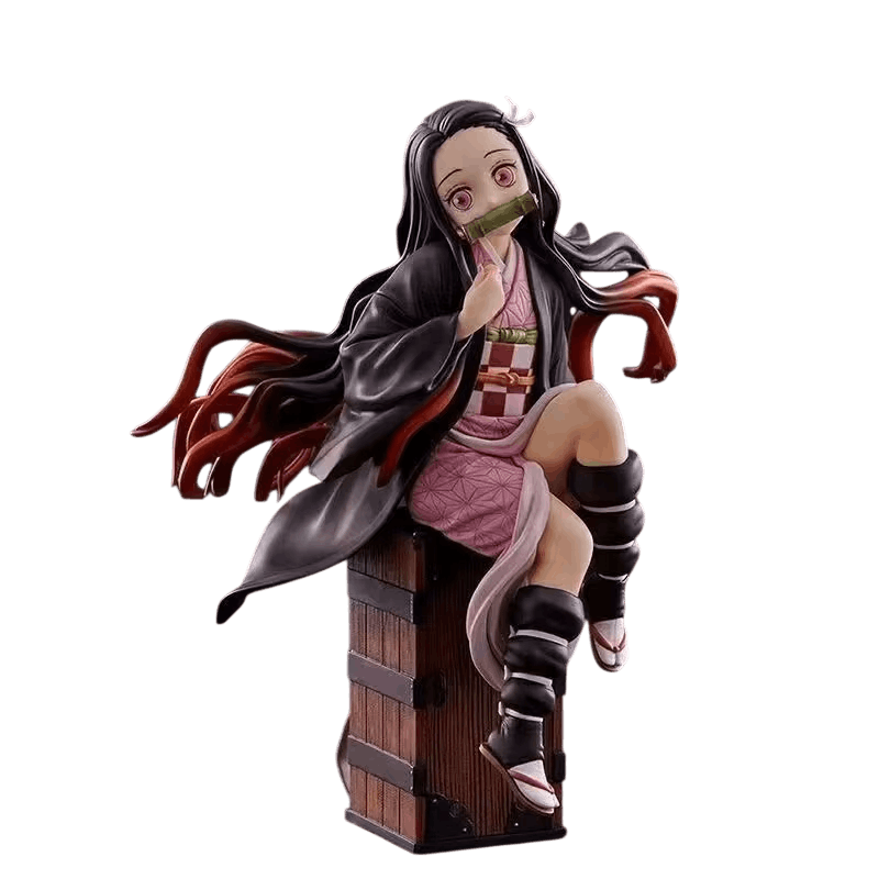 Figurine Nezuko sur la boite Demon Slayer - face