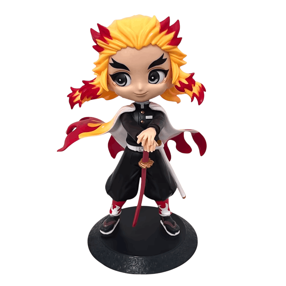 Figurine Demon Slayer Rengoku Kyojuro 15 cm debout - face
