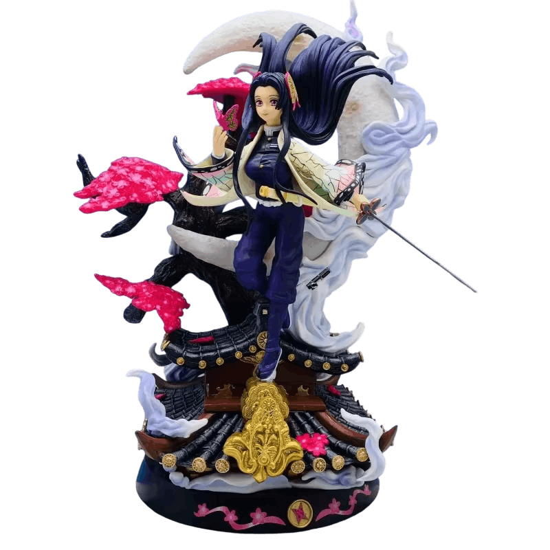 Figurine Shinobu Kocho combat lune Demon Slayer - face