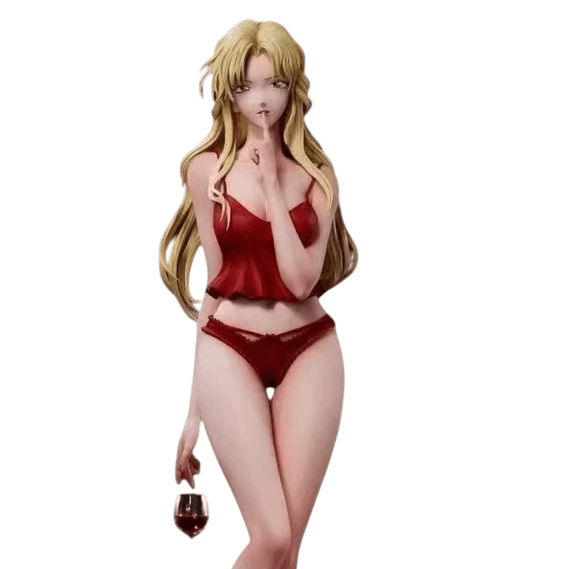 Figurine Vermouth Détective Conan - buste et verre de vin
