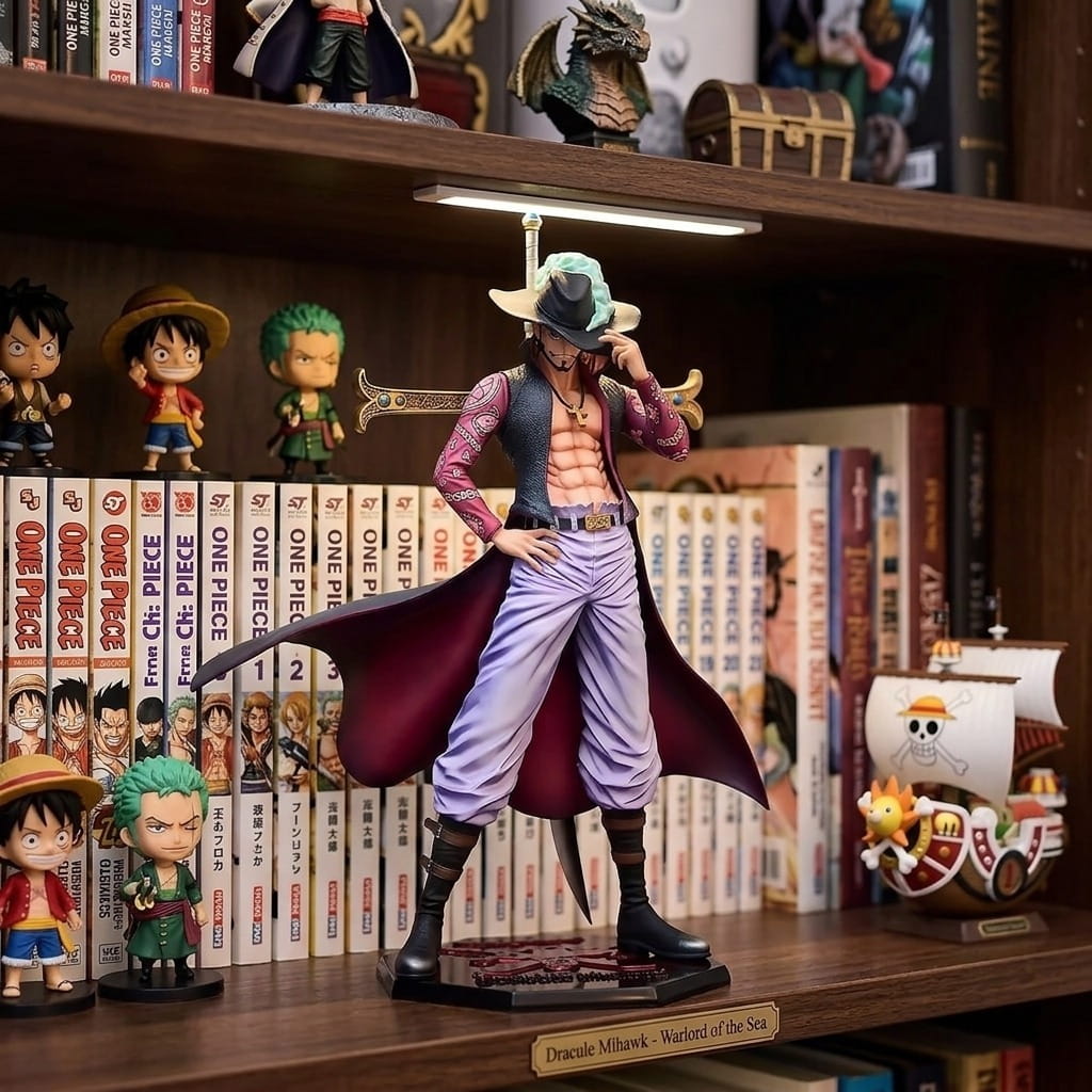 Figurine Dracule Mihawk édition classique One Piece présentation