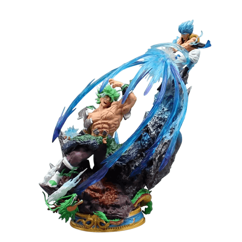 Diorama Broly vs Gogeta Dragon Ball - face