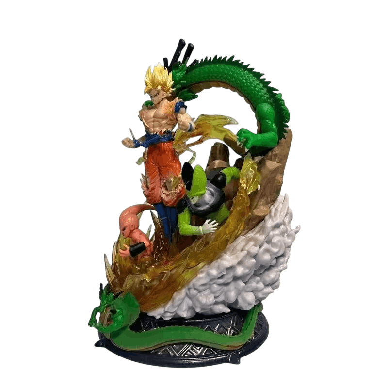 Diorama Goku Super Saiyan et Shenron Dragon Ball - profil