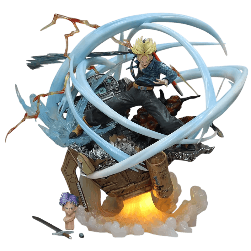 Figurine Trunks machine temporelle Dragon Ball - face