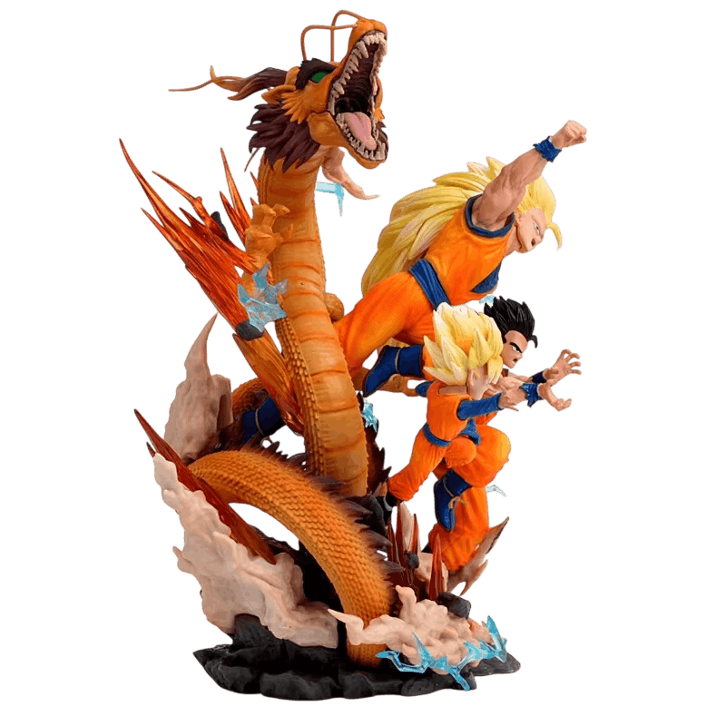 Diorama Goku Gohan Goten dragon Dragon Ball Z - profil