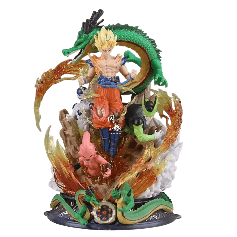 Figurine Goku Shenron saga Dragon Ball Z - face