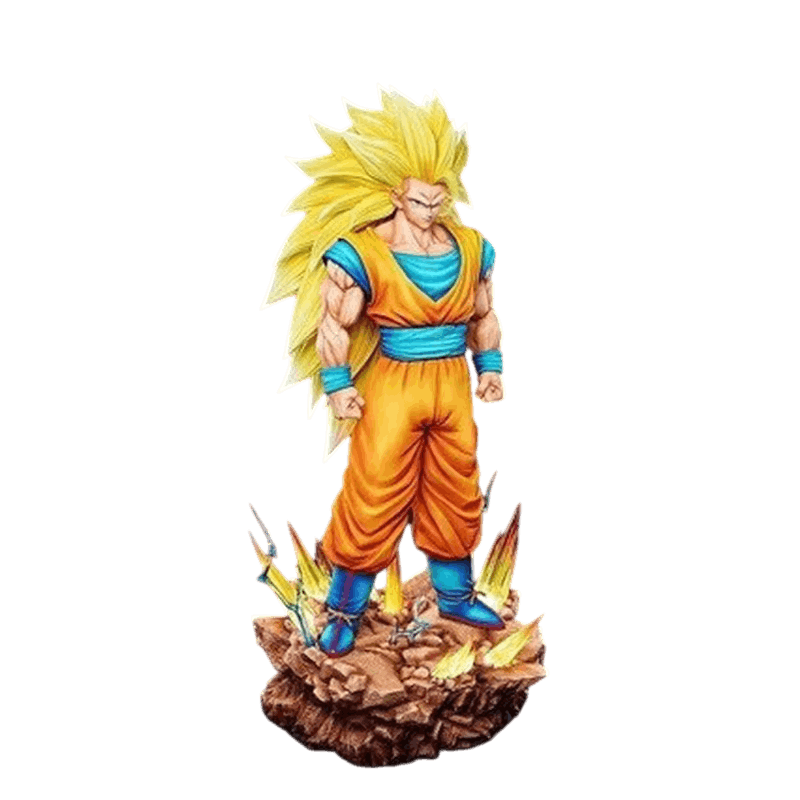 Figurine Goku Super Saiyan 3 Dragon Ball Z - face