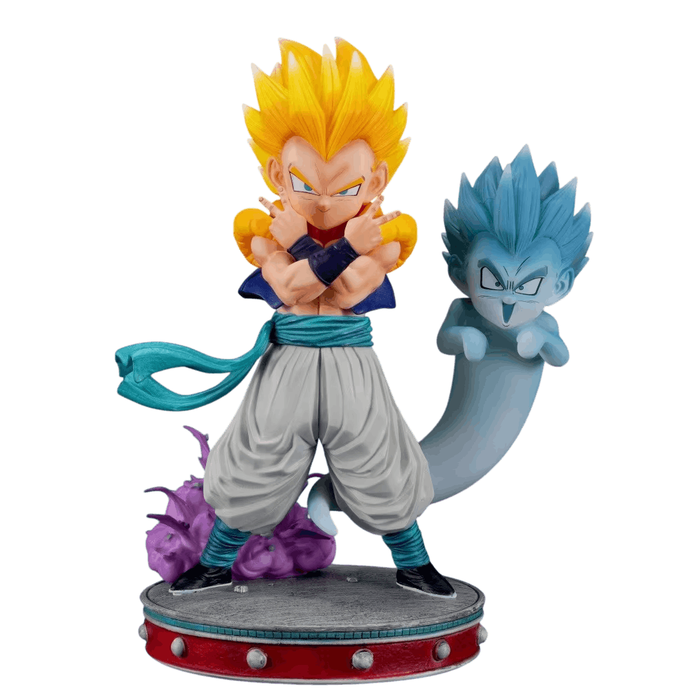 Figurine Dragon Ball Z Gotenks Super Saiyan avec Fantôme Kamikaze 24 cm